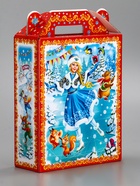 Подарочная новогодняя коробка «Олимпиада», для сладких подарков, 16.8×7×25 см - Фото 4