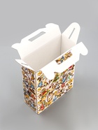 Подарочная новогодняя коробка «Праздничный медальончик» в белом 16.8?7?25 см (комплект 5 шт) - фото 54004726