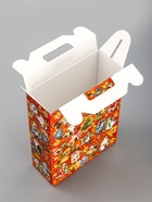 Подарочная новогодняя коробка «Праздничный медальончик» в красном, 16.8?7?25 см (комплект 5 шт) - фото 53887757