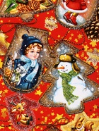 Подарочная новогодняя коробка «Праздничный медальончик» в красном, 16.8?7?25 см (комплект 5 шт) - фото 54004728