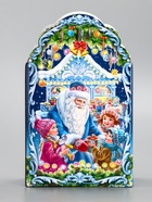 Подарочная коробка новогодняя «Новогодняя карусель», фигурная, 160?75?260 см (комплект 5 шт) - фото 53887760