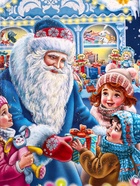 Подарочная коробка новогодняя «Новогодняя карусель», фигурная, 160?75?260 см (комплект 5 шт) - фото 54004730