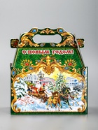 Подарочная новогодняя коробка «ЧУДО ТРОЙКА в золоте» 20×12×19 см - фото 118706978 Подарочная новогодняя коробка «ЧУДО ТРОЙКА в золоте» 20×12×19 см - фото 118706978