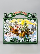 Подарочная новогодняя коробка "Чудо-тройка", для сладких подарков, 25?12?24 см (комплект 2 шт) - фото 53887834