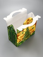 Подарочная новогодняя коробка «Праздничный шелк» в зеленом, 25?12?24 см (комплект 2 шт) - фото 53887841