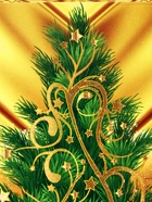 Подарочная новогодняя коробка «Праздничный шелк» в зеленом, 25?12?24 см (комплект 2 шт) - фото 54004751