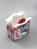 Подарочная новогодняя коробка «На катке», для сладких подарков, 25?12?24 см (комплект 2 шт) - фото 53887847