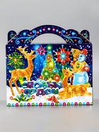 Подарочная новогодняя коробка «Неон», для сладких подарков, 25?12?24 см (комплект 2 шт) - фото 53887852