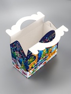 Подарочная новогодняя коробка «Неон», для сладких подарков, 25?12?24 см (комплект 2 шт) - фото 53887853