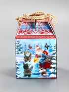 Подарочная новогодняя коробка «Золотая рыбка», для сладких подарков, 18?18?14 см (комплект 3 шт) - фото 53887864