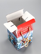 Подарочная новогодняя коробка «Золотая рыбка», для сладких подарков, 18?18?14 см (комплект 3 шт) - фото 53887865