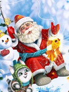 Подарочная новогодняя коробка «Золотая рыбка», для сладких подарков, 18?18?14 см (комплект 3 шт) - фото 53887866