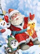 Подарочная новогодняя коробка «Золотая рыбка», для сладких подарков, 18?18?14 см (комплект 3 шт) - фото 54004757