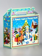 Подарочная коробка новогодняя «Яркий Новый год» Чемоданчик малый, 17.3×6.5×15 см - Фото 3