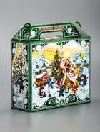 Подарочная коробка новогодняя «Чудо тройка» Чемоданчик малый, 17.3×6.5×15 см 10900129