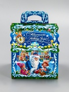 Подарочная новогодняя коробка «Карнавал», для сладких подарков, 16×16×22 см (5 шт) - фото 809183605