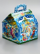Подарочная новогодняя коробка «Карнавал», для сладких подарков, 16×16×22 см (5 шт) - фото 809183606