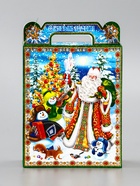 Подарочная коробка новогодняя «Экспресс» 14?6?21 см (комплект 10 шт) - фото 53887938