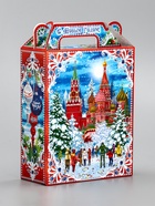 Подарочная коробка новогодняя «Кремль». для сладких подарков, 14?6?21 см (комплект 10 шт) - фото 53887956