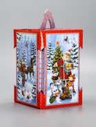 Подарочная новогодняя коробка «Золотая рыбка» 15.8×15.8×23.5 см - фото 809183710