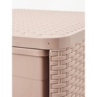 УЦЕНКА Комод 3-х секционный 37.5×36×63 см «Плетенка», цвет какао - Фото 3