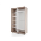 Шкаф-купе BRIGHT 120х60х230 22 Ясень Шимо светлый-Белый шёлк - фото 14902181