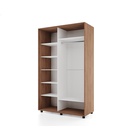 Шкаф-купе BRIGHT 120х60х230 22 Дуб Табачный-Белый шёлк - фото 14902271