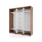 Шкаф-купе BRIGHT 177х60х230 222 Дуб Табачный-Белый шёлк - фото 14902286