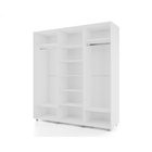 Шкаф-купе BRIGHT 177х60х230 222 Белый шёлк-Белый шёлк - фото 14902316