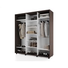 Шкаф-купе BRIGHT 177х60х230 222 Венге темный-Белый шёлк - фото 14902375