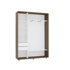 Шкаф – купе BRIGHT, 1600×450×2300 мм, цвет дуб табачный/белый шёлк - Фото 3