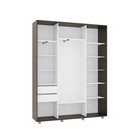 Шкаф-купе Bright 177х45х230 222 Венге темный-Белый шёлк - фото 14902449