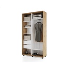 Шкаф-купе Bright 120х45х230 22 Дуб Вотан-Белый шёлк - фото 14902453