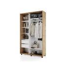 Шкаф-купе Bright 160х45х230 22 Дуб Вотан-Белый шёлк - фото 14902463