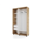 Шкаф-купе Bright 160х45х230 22 Дуб Вотан-Белый шёлк - фото 14902464