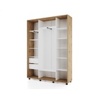 Шкаф-купе Bright 177х45х230 222 Дуб Вотан-Белый шёлк - фото 14902469