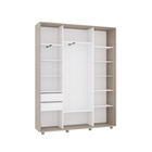 Шкаф-купе Bright 177х45х230 222 Ясень Шимо светлый-Белый шёлк - фото 14902484