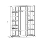 Шкаф-купе Bright 177х45х230 222 Ясень Шимо светлый-Белый шёлк - фото 14902485