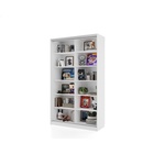 Библиотека-купе HOBBY 125х45х210 2G Белый шёлк-Белый шёлк - фото 14902508