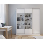 Библиотека-купе HOBBY 222х45х210 GGD Белый шёлк-Белый шёлк - фото 14902519