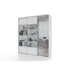 Библиотека-купе HOBBY 222х45х210 GGZ Белый шёлк-Белый шёлк - фото 14902530