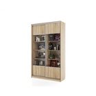 Библиотека-купе HOBBY 150х45х210 2G Дуб Сонома-Белый шёлк - фото 14902539