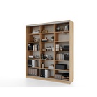 Библиотека-купе HOBBY 222х45х210 GGZ Дуб Сонома-Белый шёлк - фото 14902559