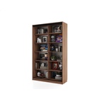 Библиотека-купе HOBBY 125х45х210 2G Дуб Табачный-Белый шёлк - фото 14902564