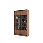 Библиотека-купе HOBBY 150х45х210 2G Дуб Табачный-Белый шёлк - фото 14902567