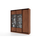 Библиотека-купе HOBBY 184х45х210 GGD Дуб Табачный-Белый шёлк - фото 14902571