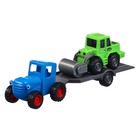 УЦЕНКА Игровой набор «Синий трактор» с прицепом - Фото 1