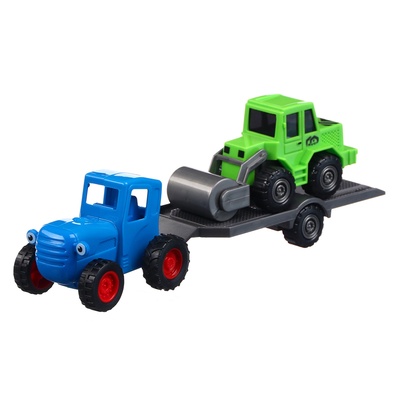 УЦЕНКА Игровой набор «Синий трактор» с прицепом