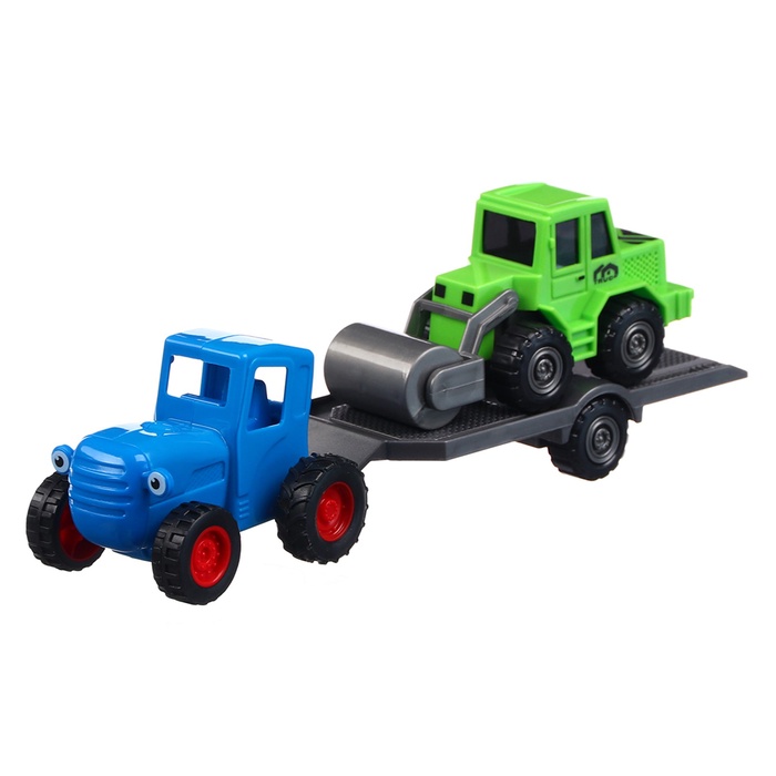 УЦЕНКА Игровой набор «Синий трактор» с прицепом - Фото 1