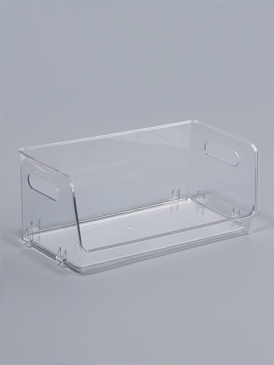 УЦЕНКА Органайзер для хранения, с ручками, 1 секция, 30×14×13 см, прозрачный